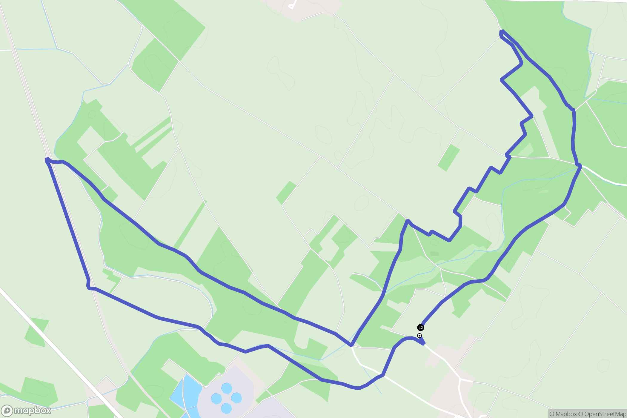 Mainvilliers : carte du parcours de randonnée - France