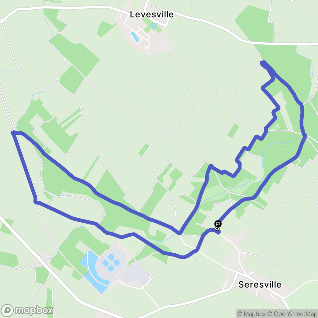 Mainvilliers : carte du parcours de randonnée - France