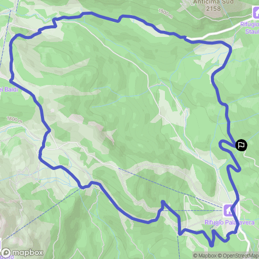  : carte du parcours de randonnée - Italy