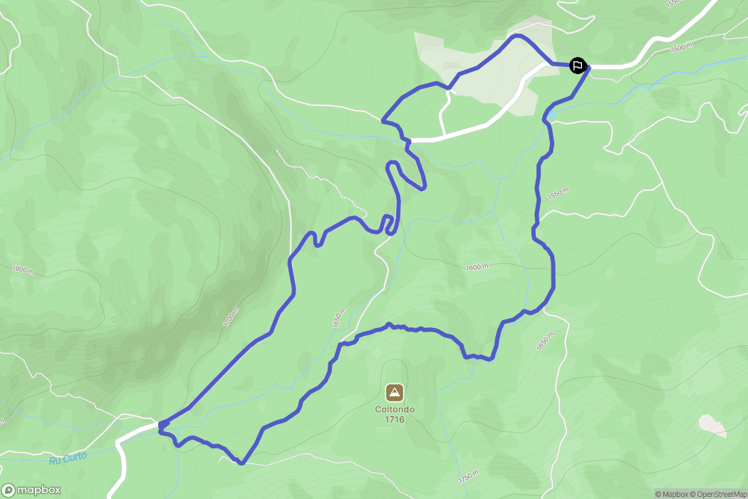  : carte du parcours de randonnée - Italy