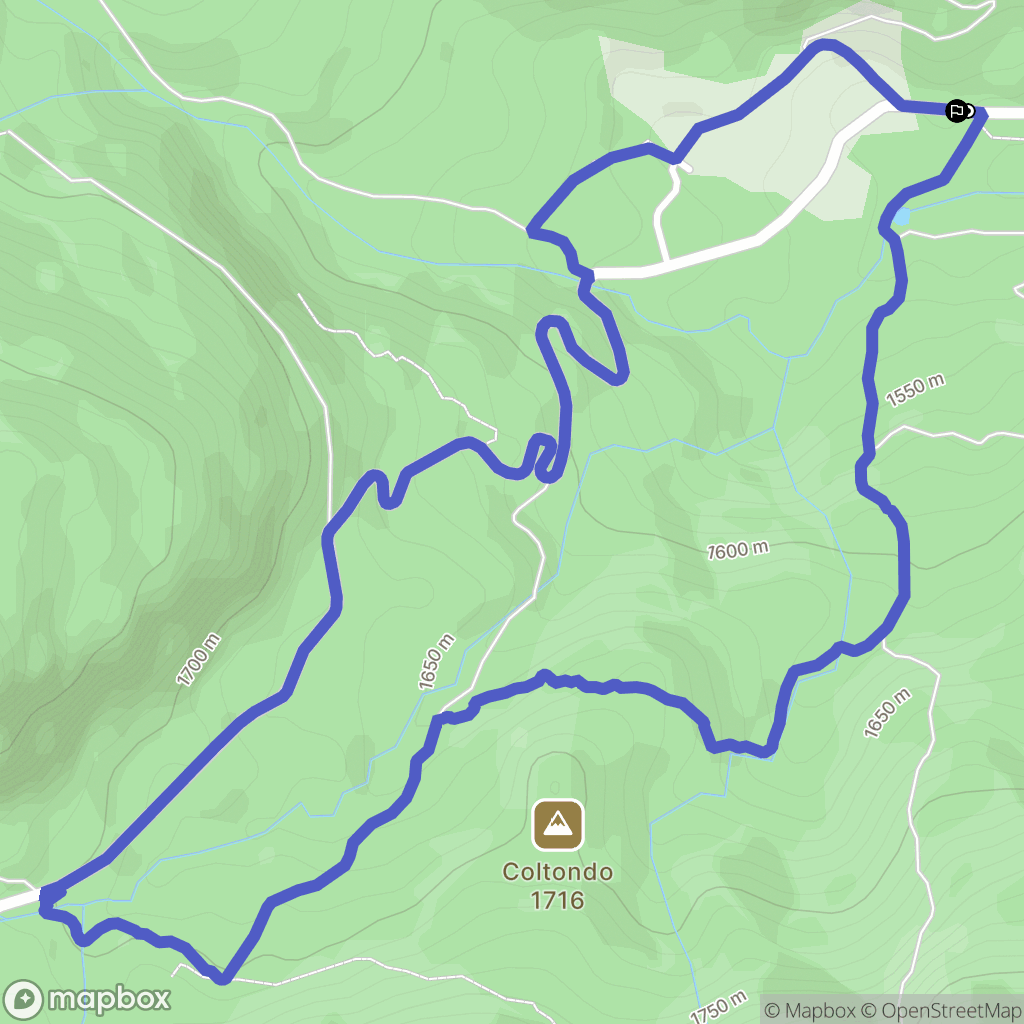  : carte du parcours de randonnée - Italy
