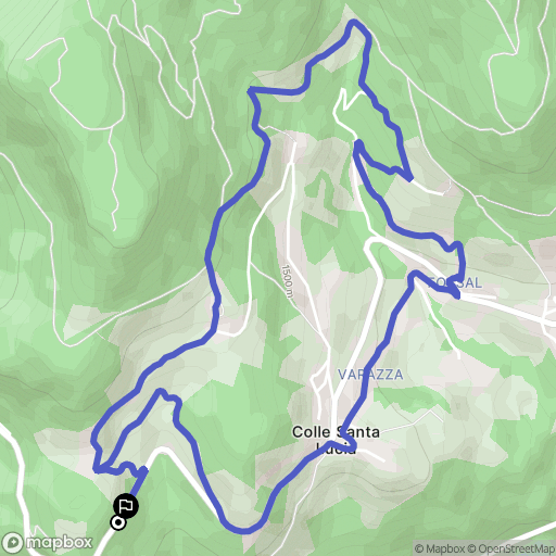  : carte du parcours de randonnée - Italy