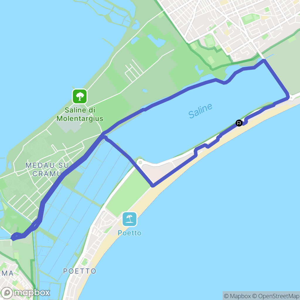  : carte du parcours de randonnée - Italy