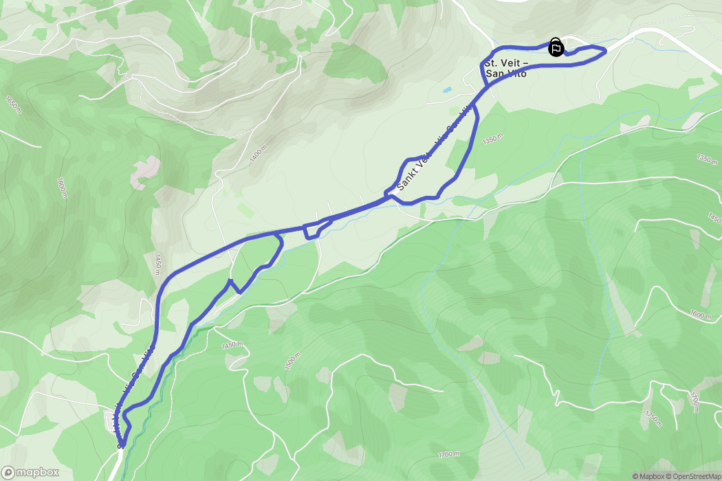  : carte du parcours de randonnée - Italy