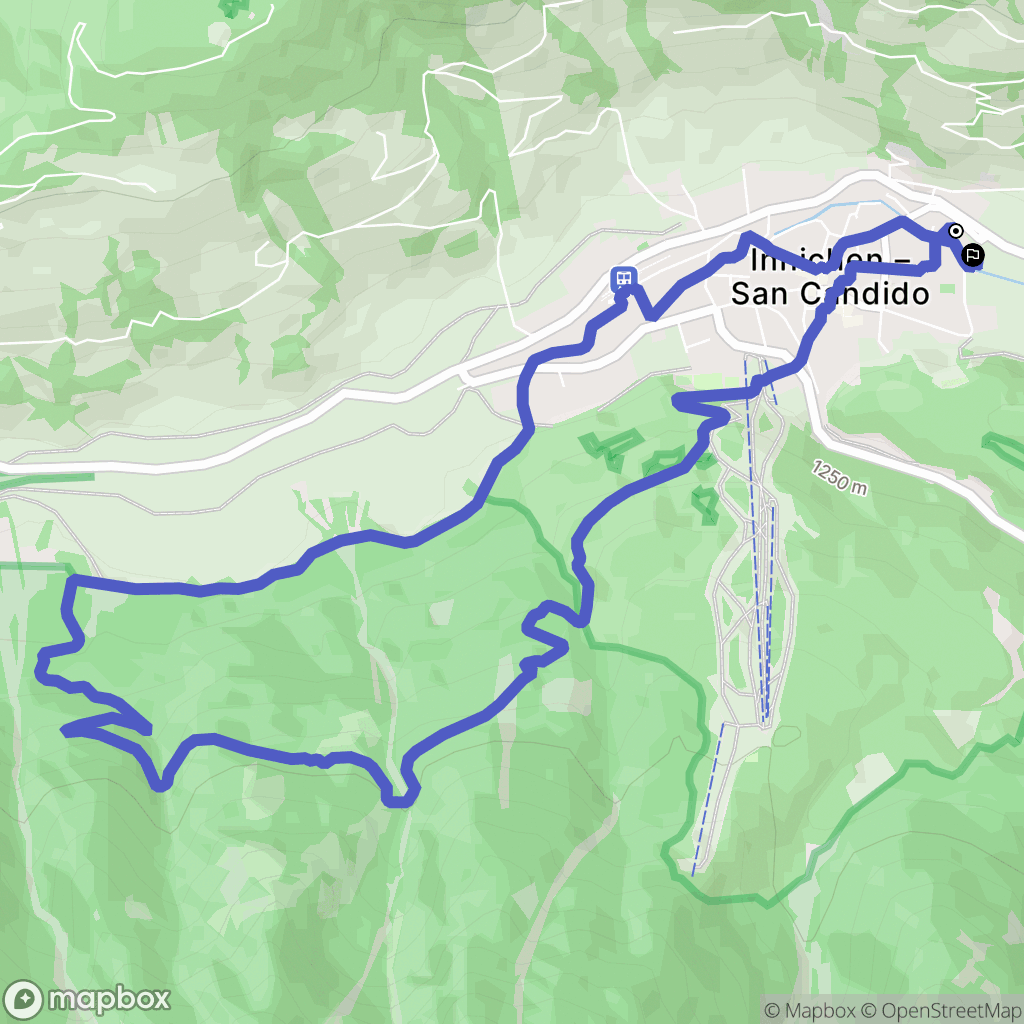 San Candido : carte du parcours de randonnée - Italy