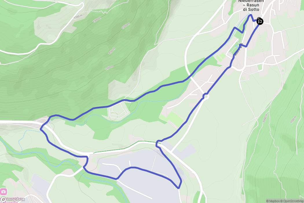  : carte du parcours de randonnée - Italy