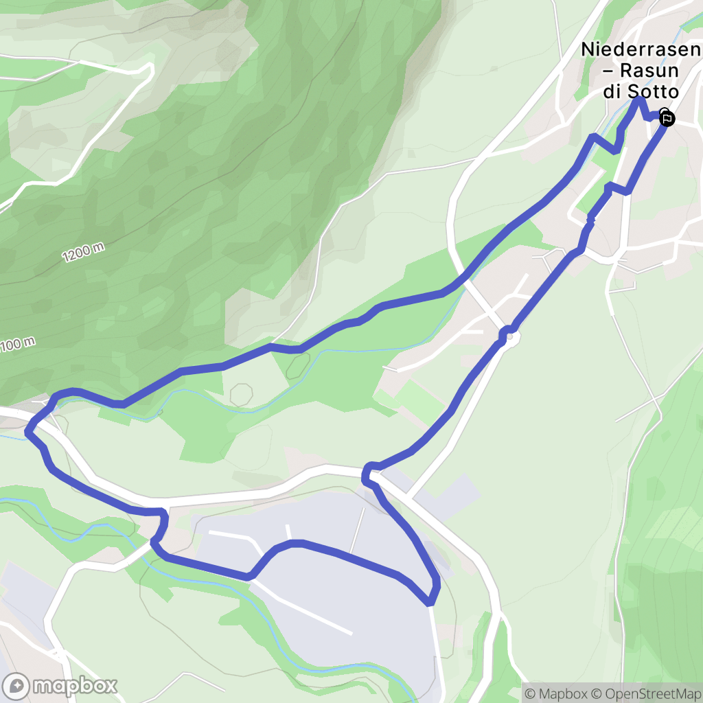  : carte du parcours de randonnée - Italy