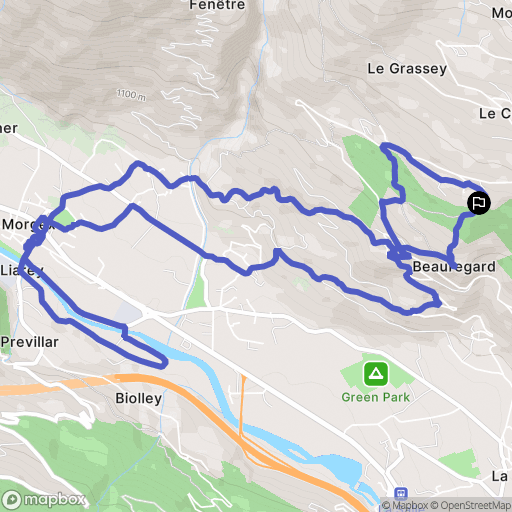 Remondey : carte du parcours de randonnée - Italy