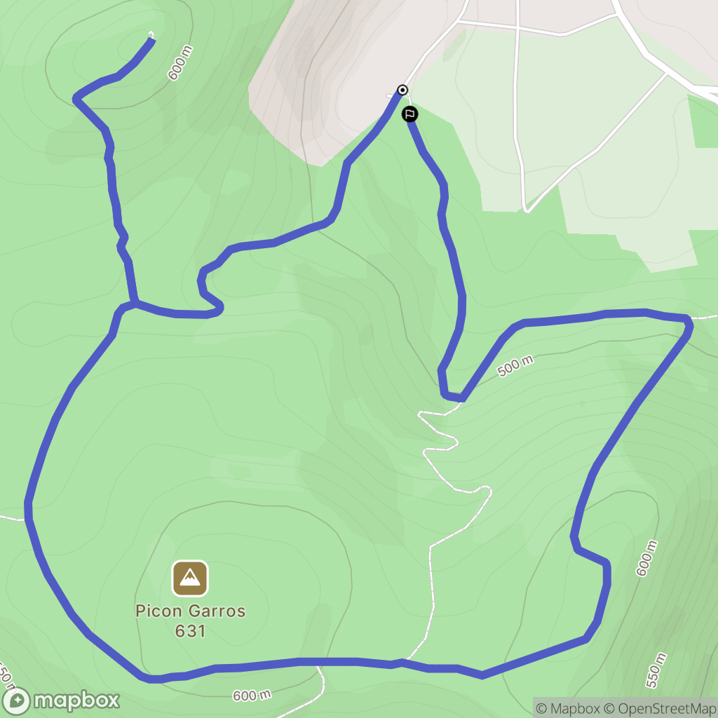 Gourdan-Polignan : carte du parcours de randonnée - France