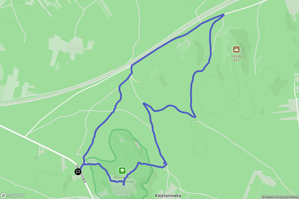 Podlesice: mapa trasy - Poland