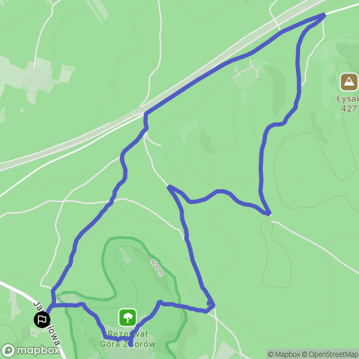 Podlesice: mapa trasy - Poland