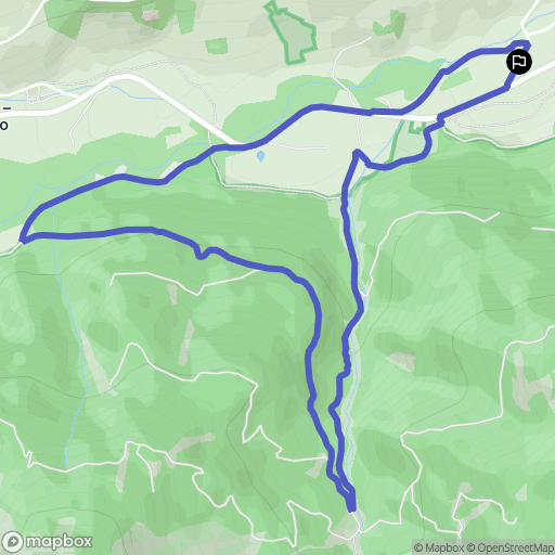 Ferrara : carte du parcours de randonnée - Italy