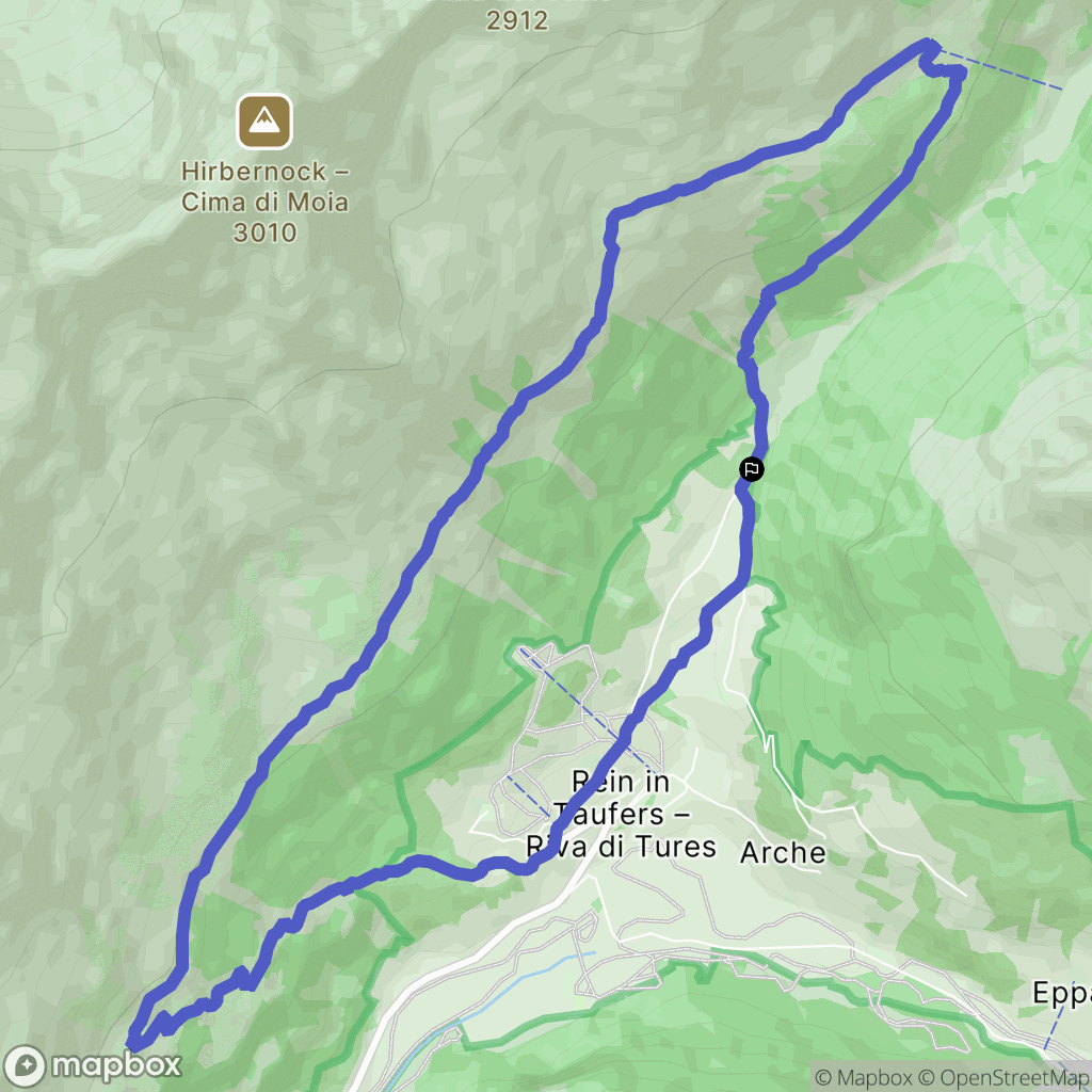  : carte du parcours de randonnée - Italy