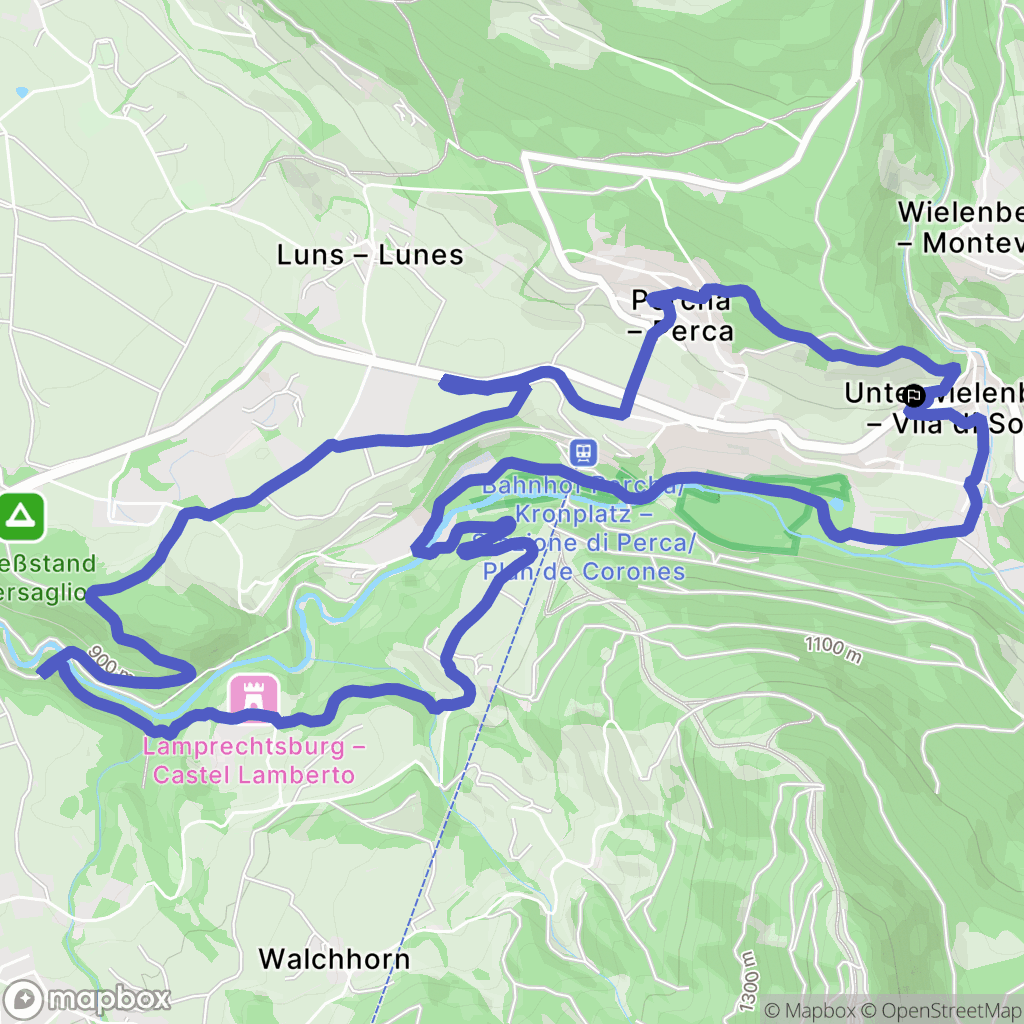 Vila di Sotto : carte du parcours de randonnée - Italy