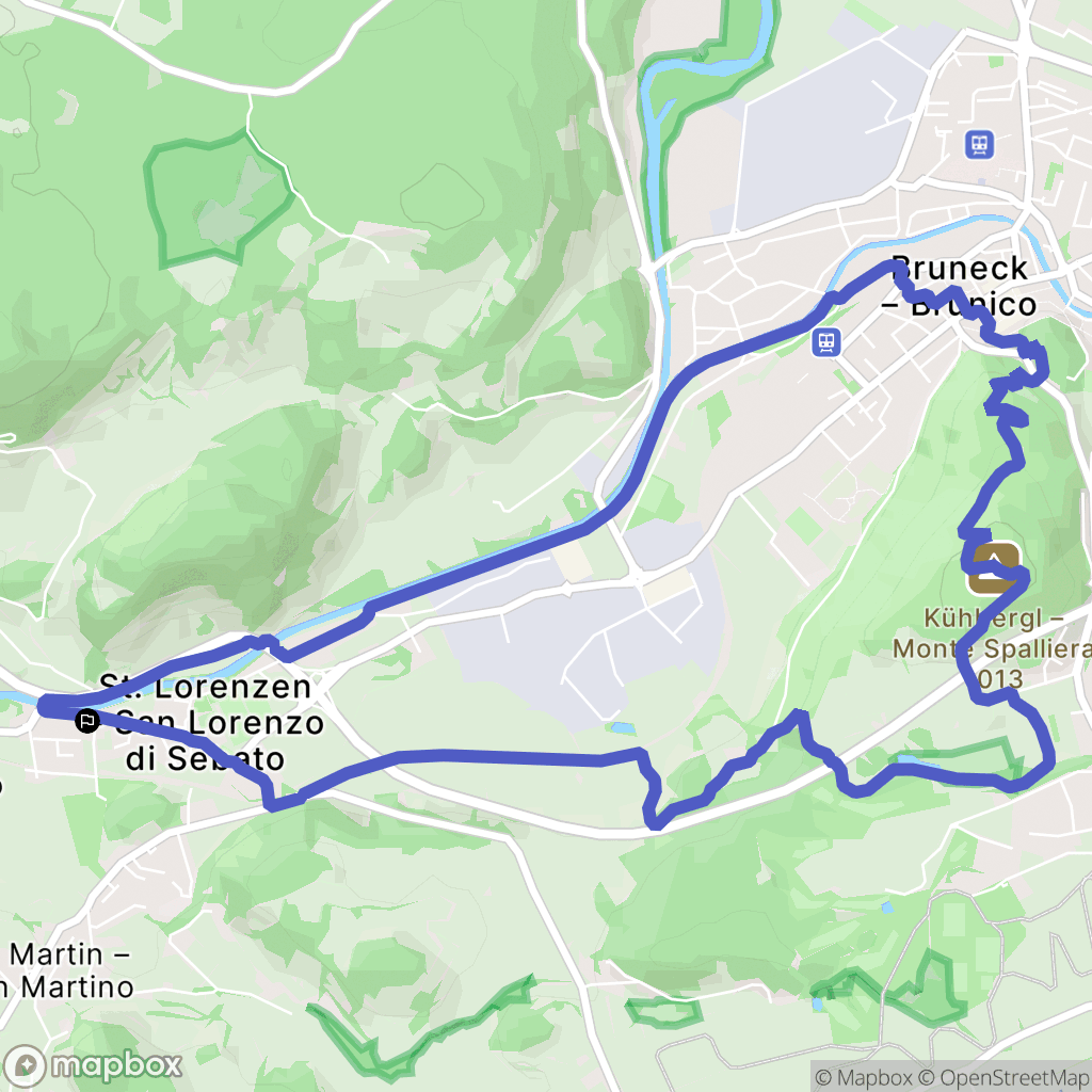 San Lorenzo di Sebato : carte du parcours de randonnée - Italy