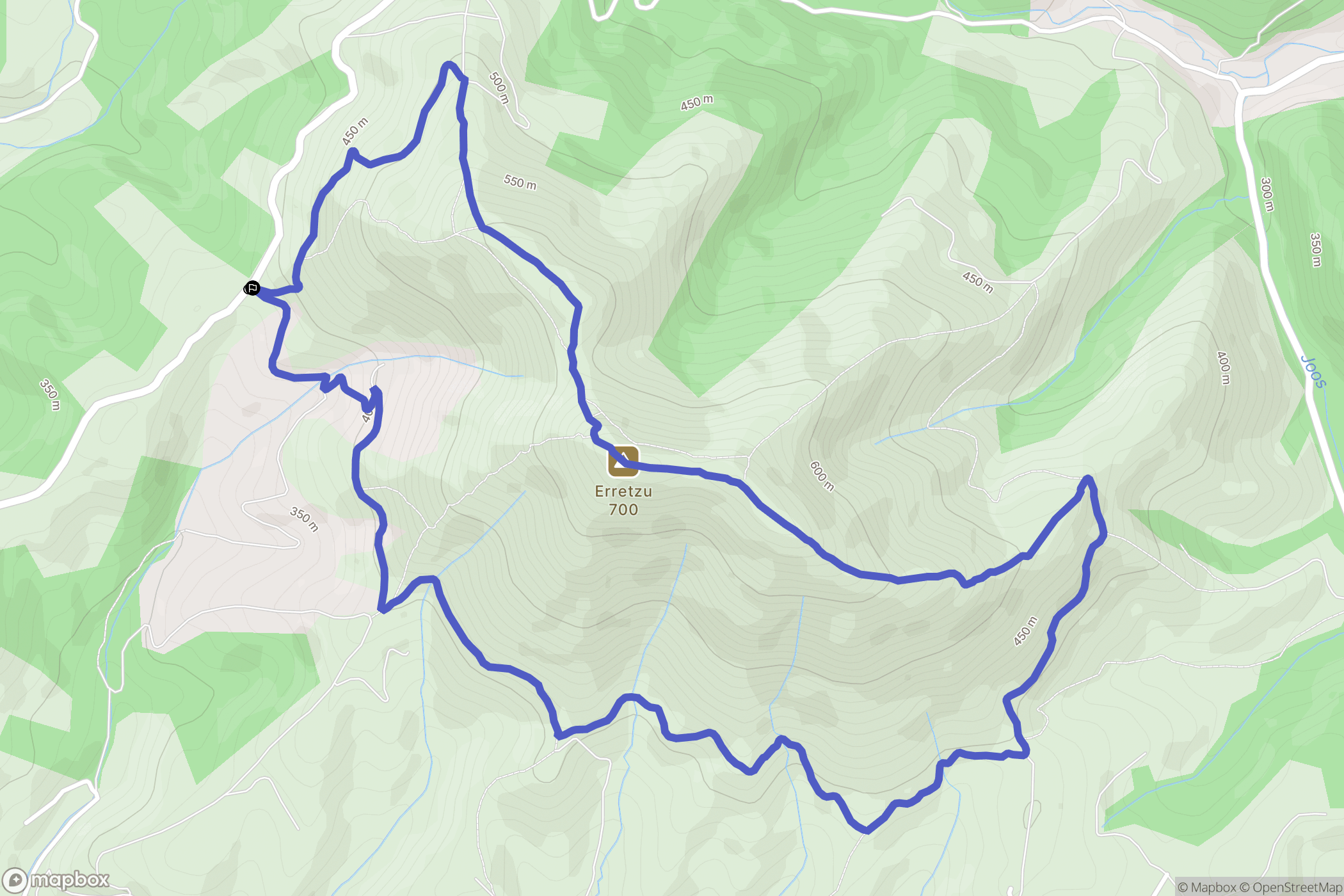 Tardets-Sorholus : carte du parcours de randonnée - France
