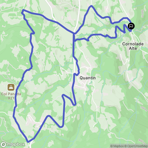 : carte du parcours de randonnée - Italy