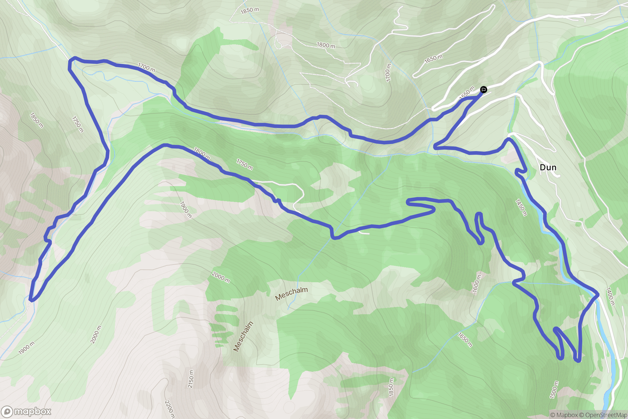 Bolzano : carte du parcours de randonnée - Italy