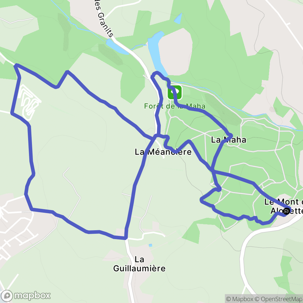 Les Herbiers : carte du parcours de randonnée - France
