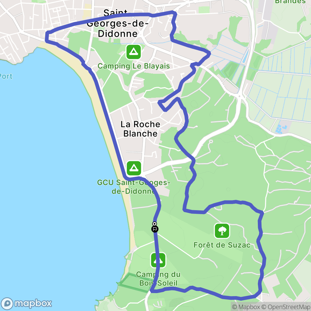 Saint-Georges-de-Didonne : carte du parcours de randonnée - France