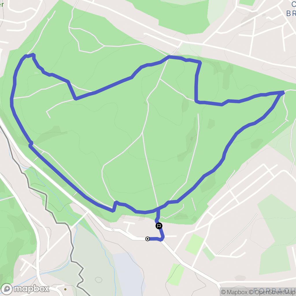 Forbach : carte du parcours de randonnée - France