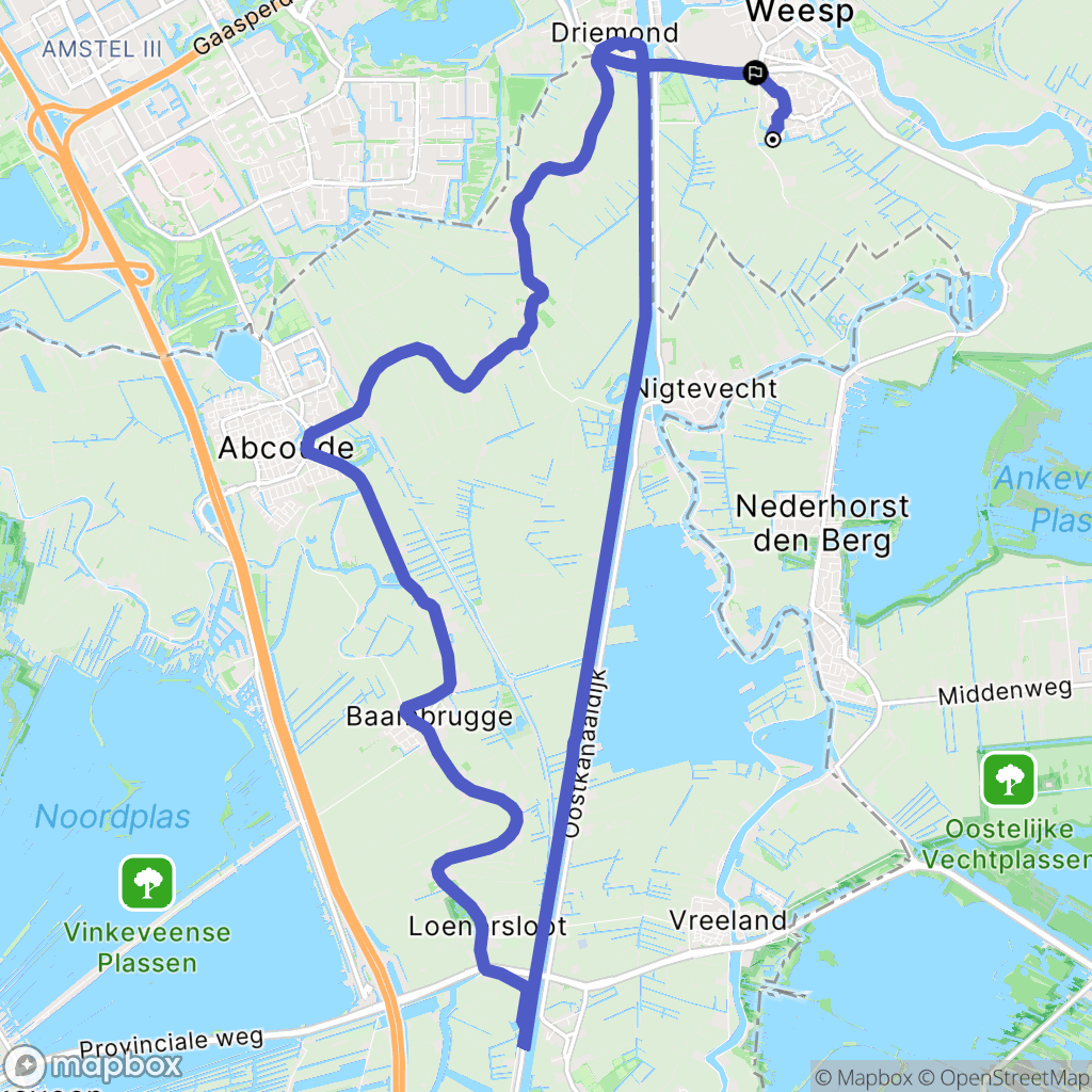 Weesp: routekaart voor buitenactiviteiten - Netherlands