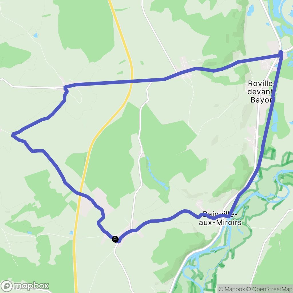 Lebeuville : carte du parcours de randonnée - France