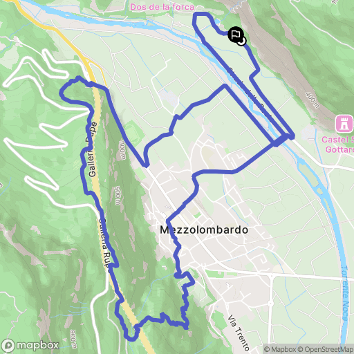  : carte du parcours de randonnée - Italy