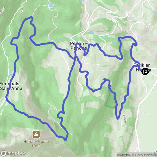 Niclara : carte du parcours de randonnée - Italy