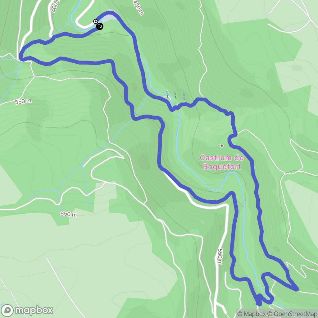 Durfort : carte du parcours de randonnée - France