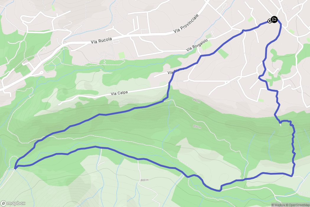 Castione della Presolana : carte du parcours de randonnée - Italy