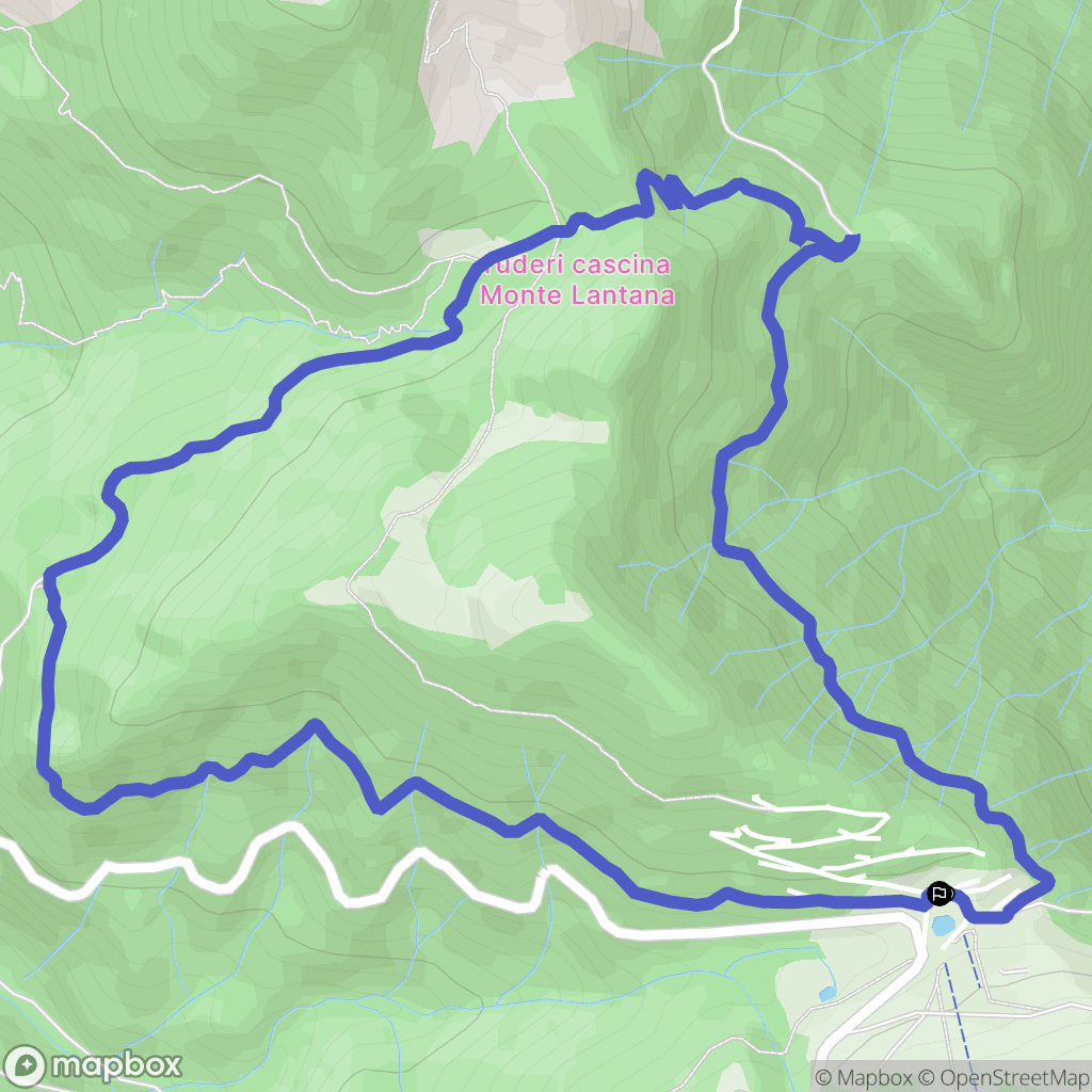  : carte du parcours de randonnée - Italy