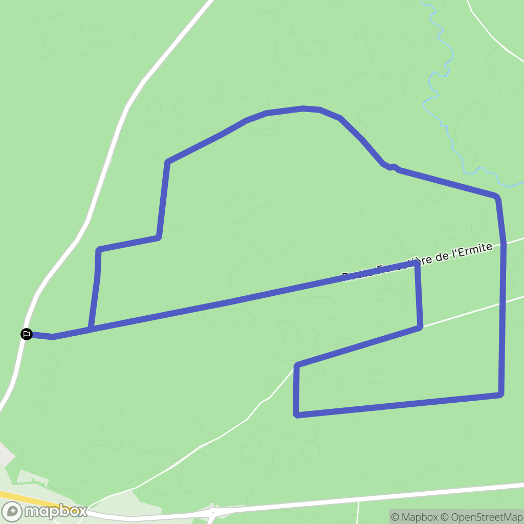 Haguenau : carte du parcours de randonnée - France