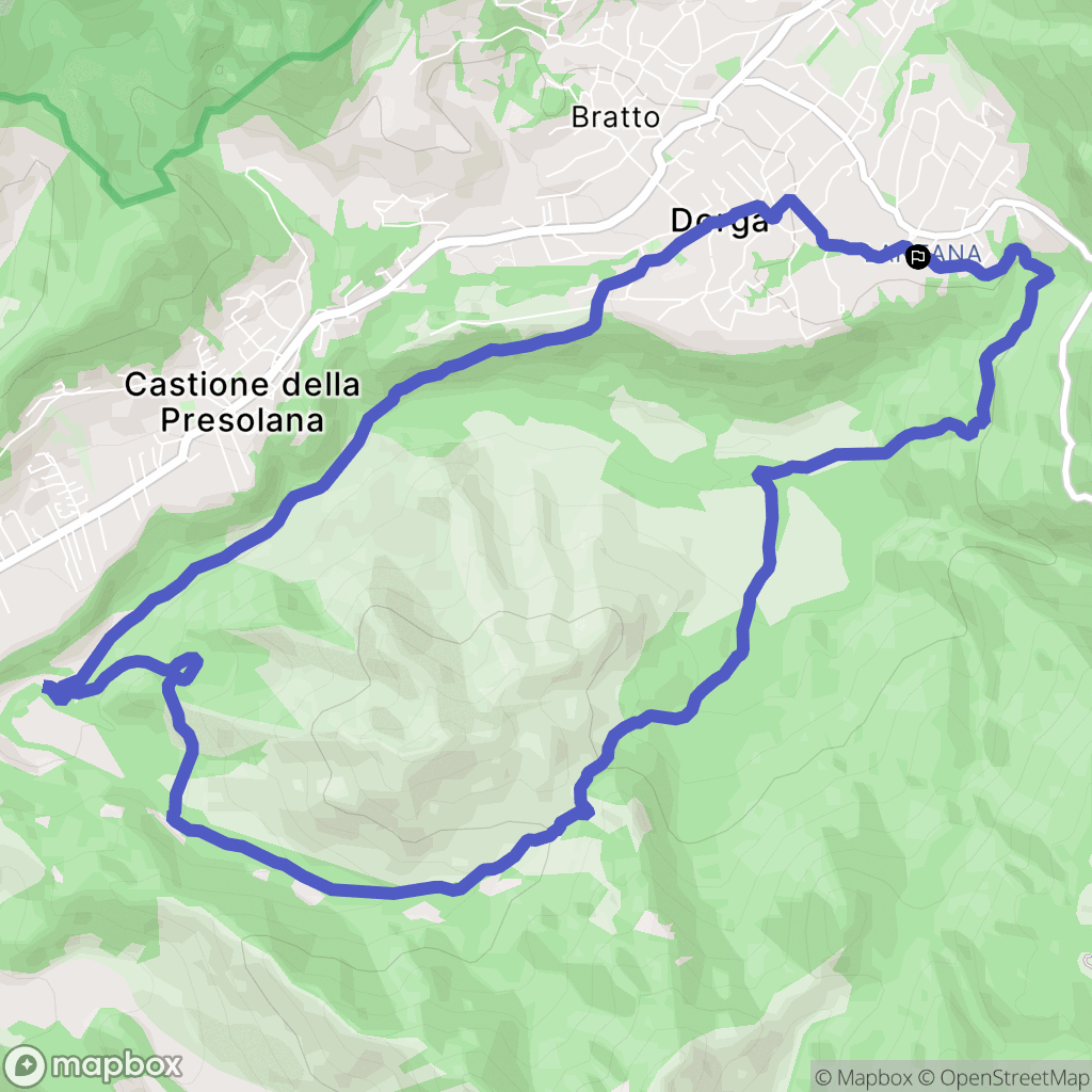 Castione della Presolana : carte du parcours de randonnée - Italy
