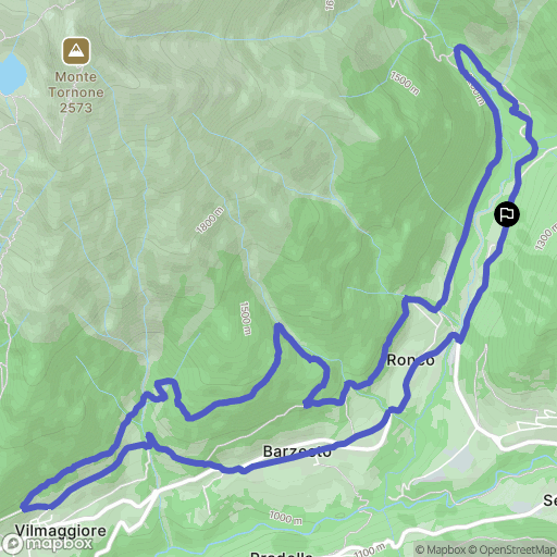 Villa di Serio : carte du parcours de randonnée - Italy