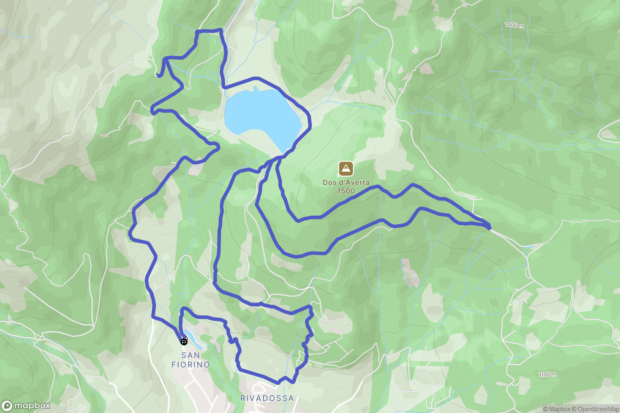 Borno : carte du parcours de randonnée - Italy