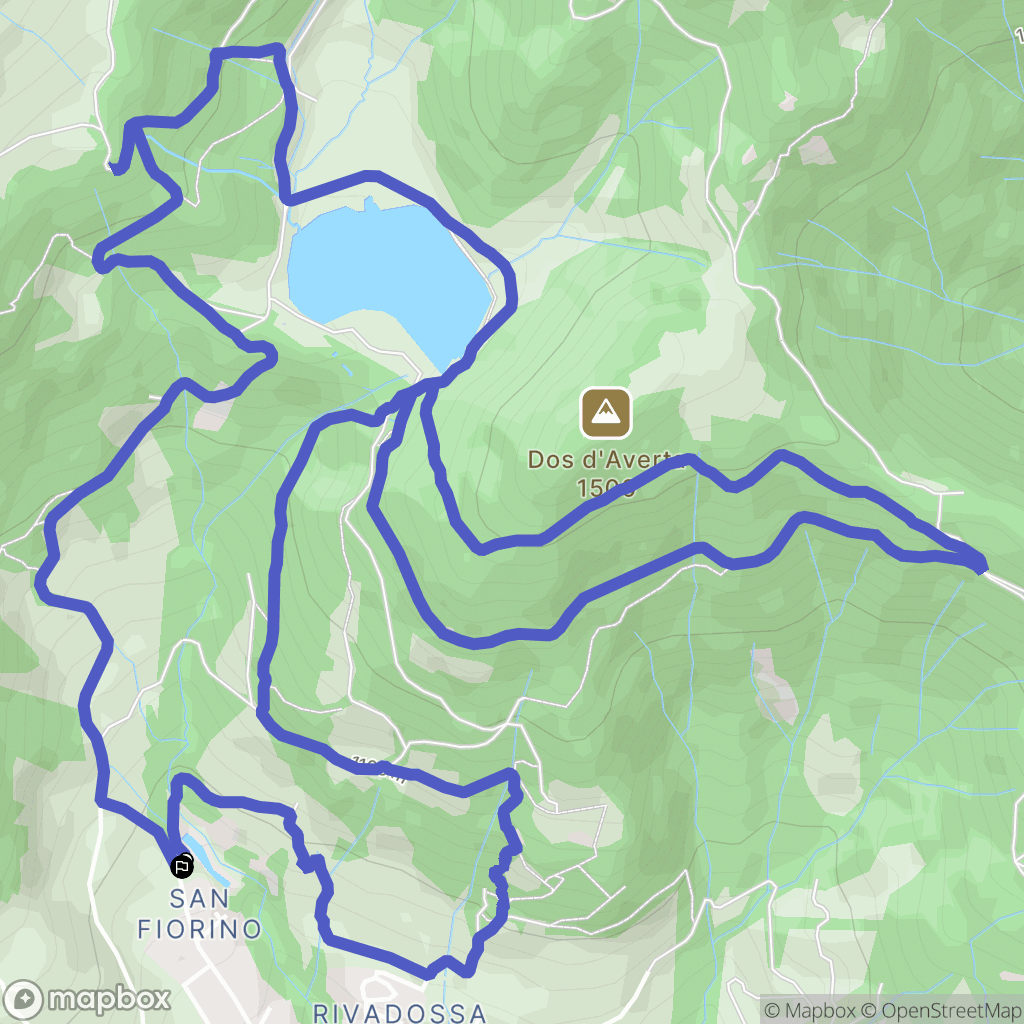 Borno : carte du parcours de randonnée - Italy