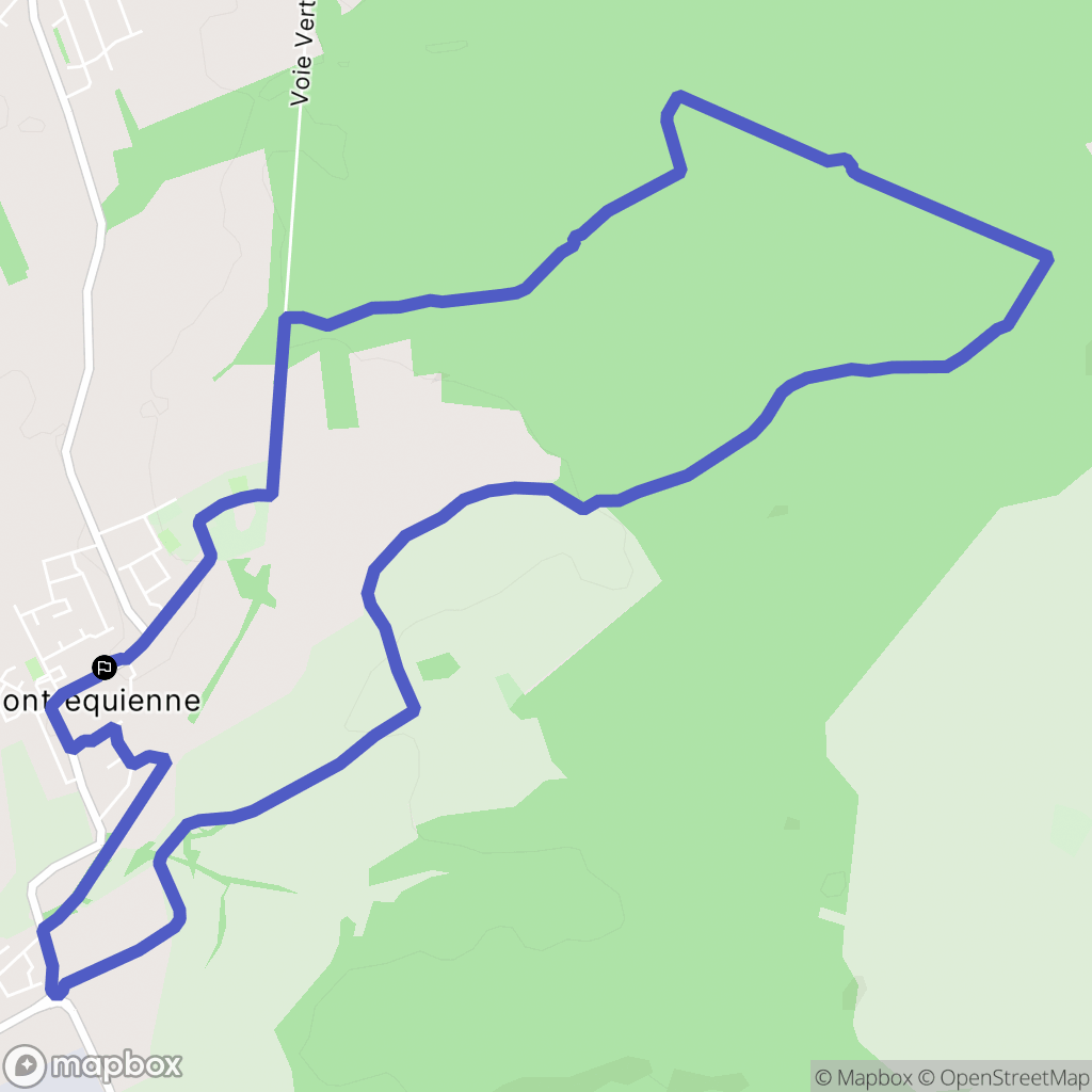 Rurange-lès-Thionville : carte du parcours de randonnée - France