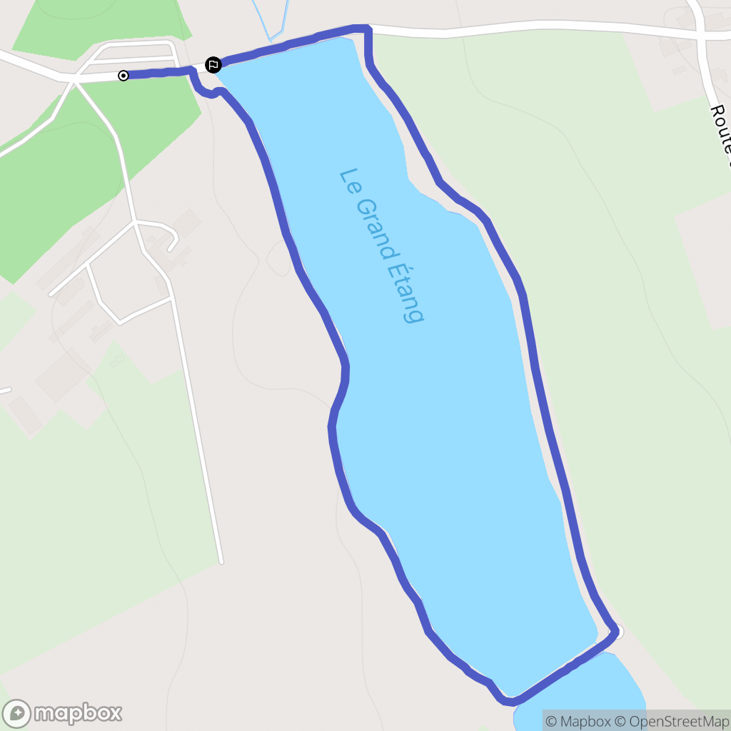 La Puye : carte du parcours de randonnée - France