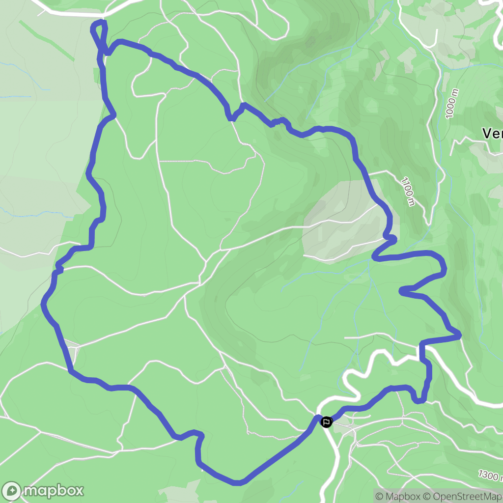 La Tour-d'Auvergne : carte du parcours de randonnée - France