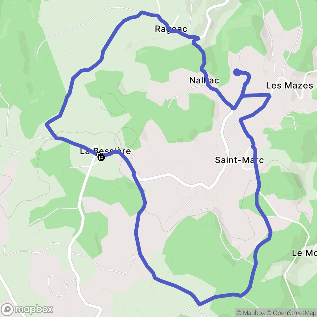 Val d'Arcomie : carte du parcours de randonnée - France