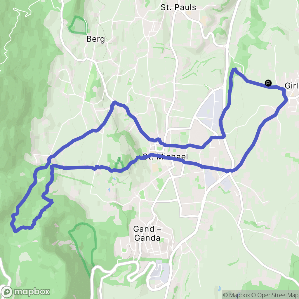 Cornaiano : carte du parcours de randonnée - Italy