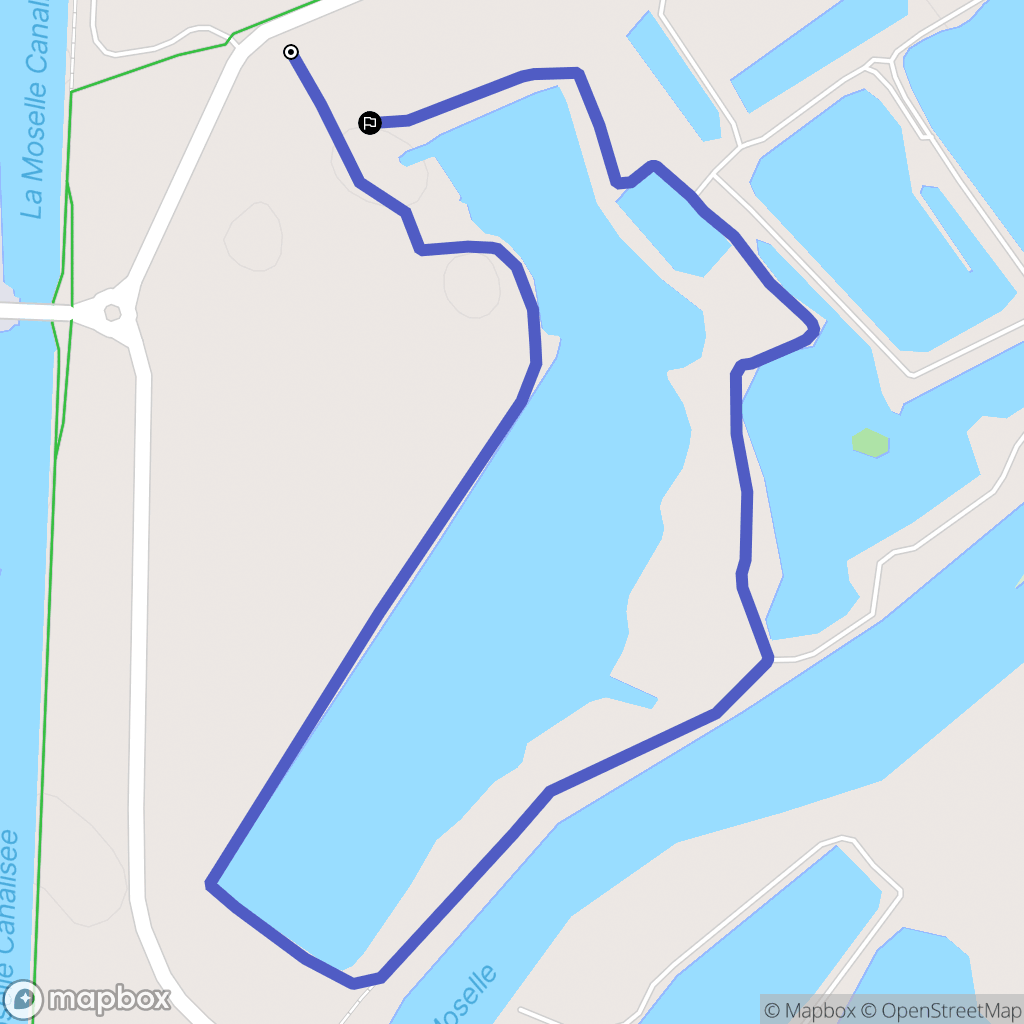 Mondelange : carte du parcours de randonnée - France