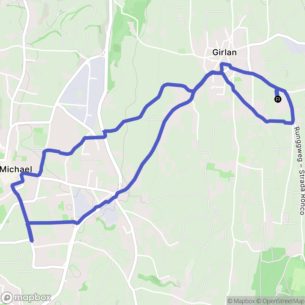 Cornaiano : carte du parcours de randonnée - Italy