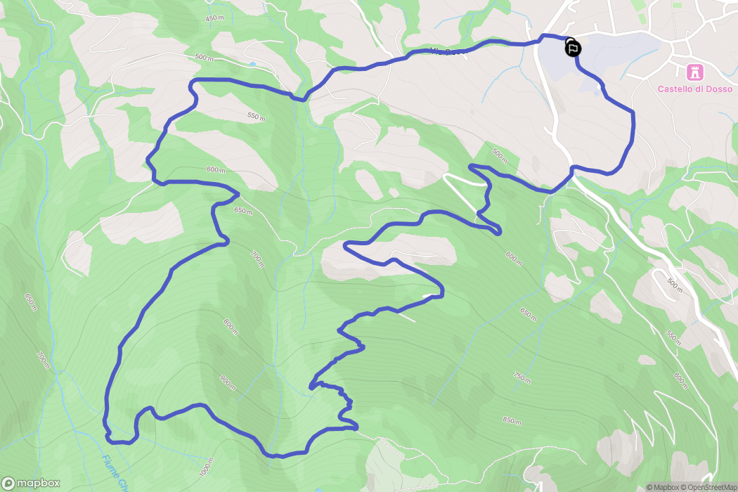 Solto Collina : carte du parcours de randonnée - Italy