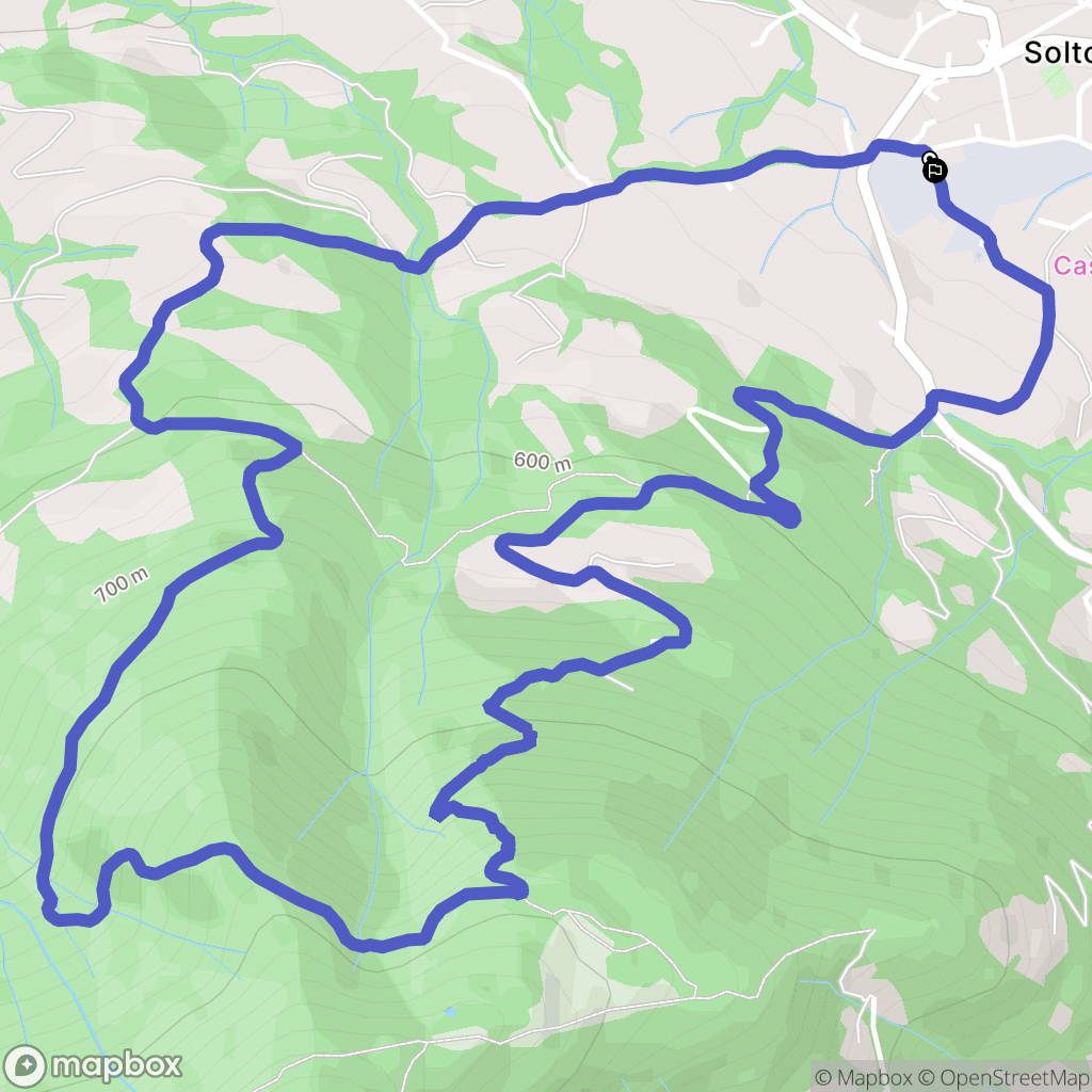 Solto Collina : carte du parcours de randonnée - Italy