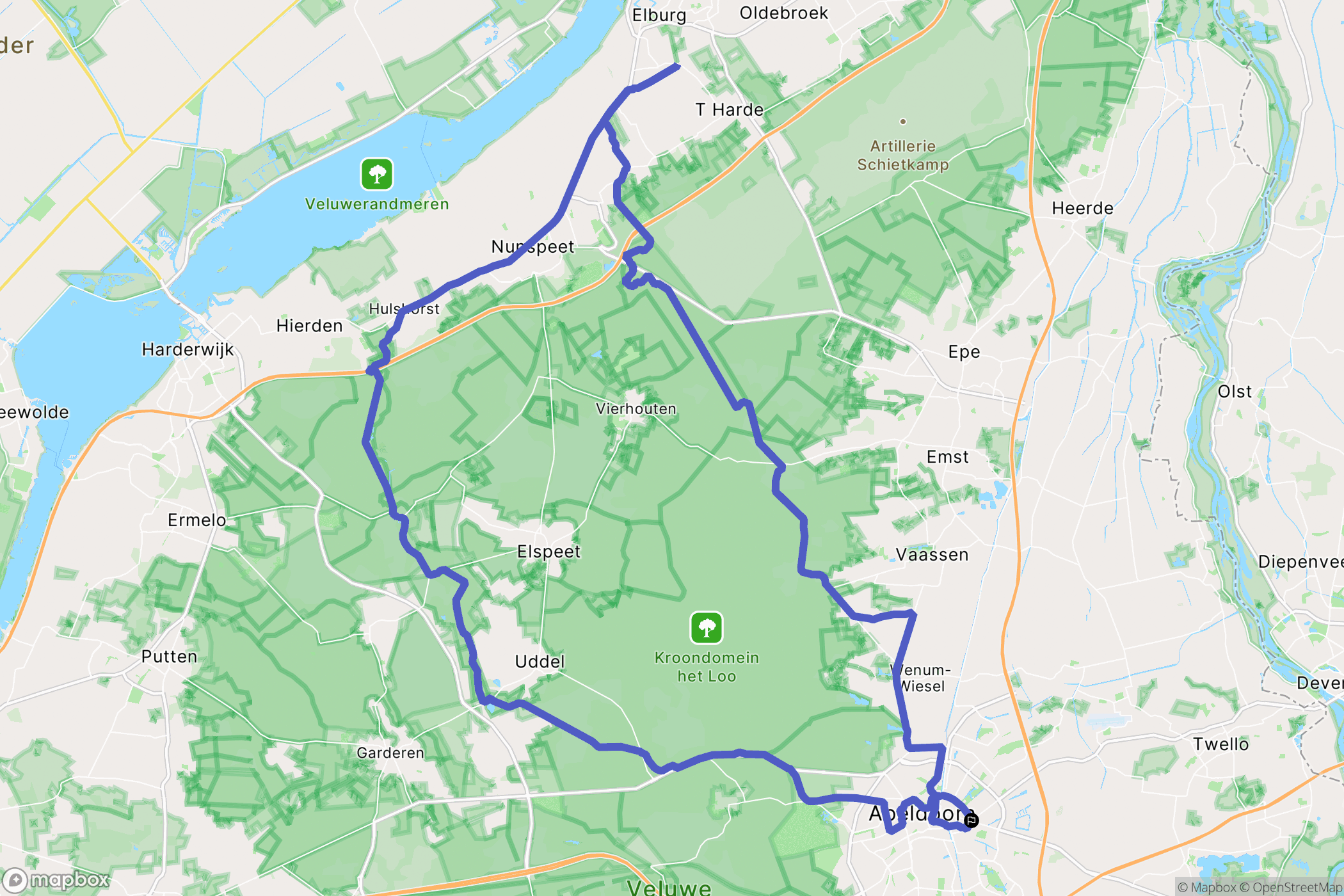Apeldoorn: routekaart voor buitenactiviteiten - Netherlands