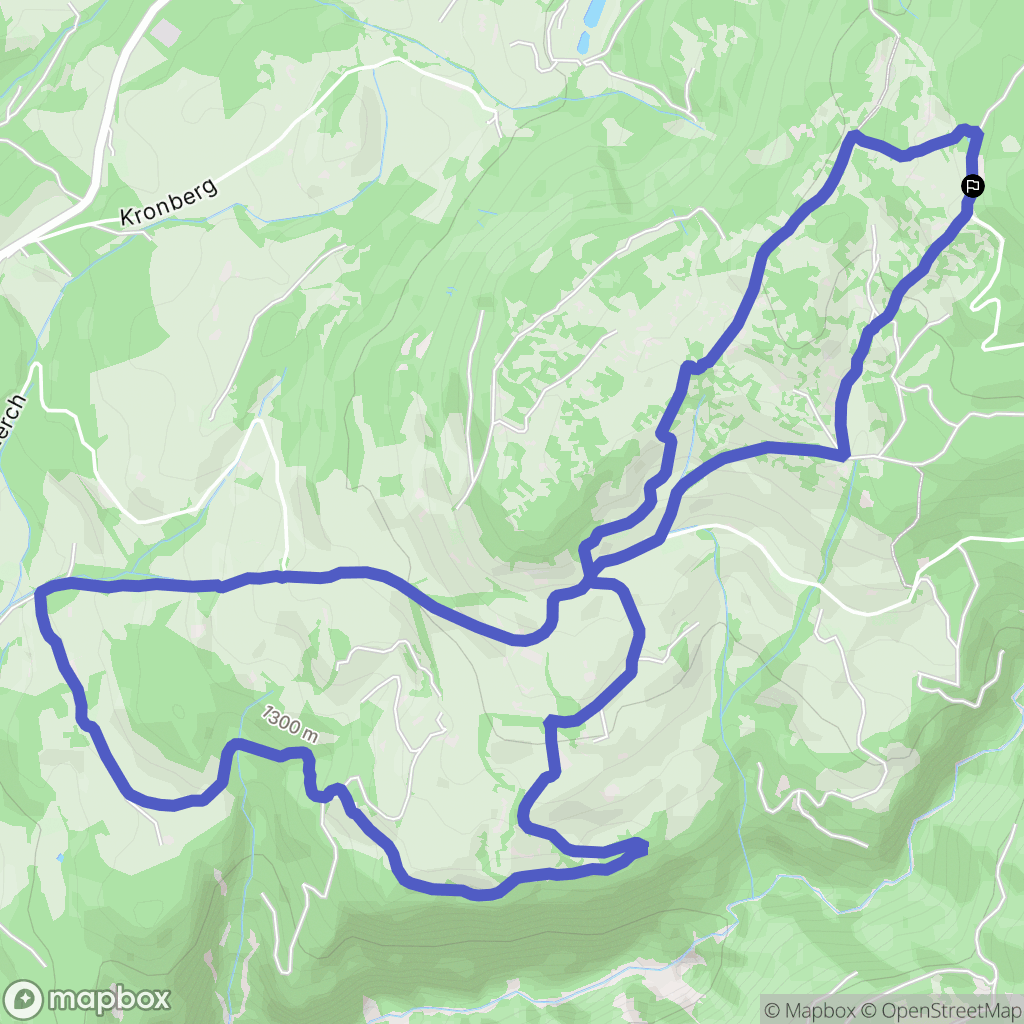 : carte du parcours de randonnée - Italy