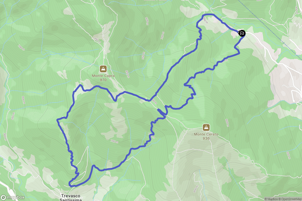  : carte du parcours de randonnée - Italy