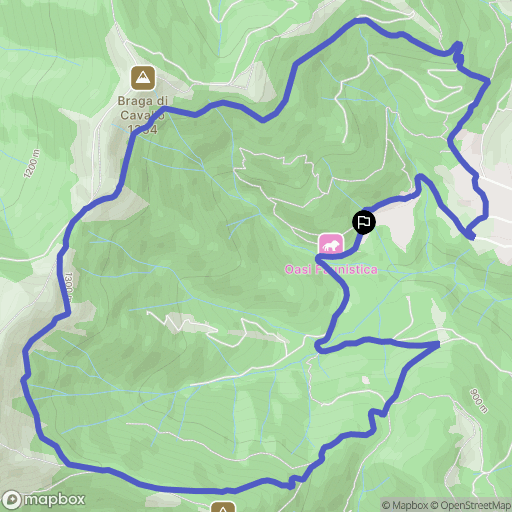 Caglio : carte du parcours de randonnée - Italy
